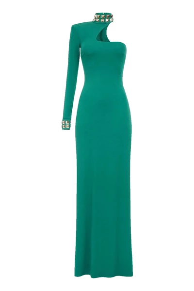Elisabetta Franchi Jurken Gowns Green 2 Elisabetta Franchi Jurken Gowns Green - Afbeelding 2