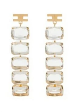 Elisabetta Franchi Oorbellen Earrings Yellow