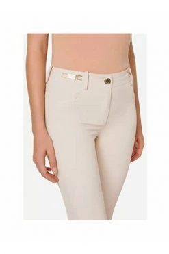 Elisabetta Franchi Pantalons Trousers Beige