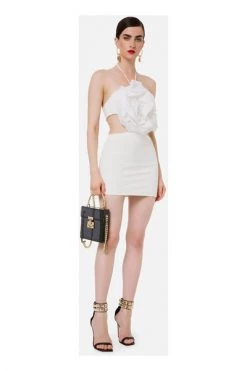Elisabetta Franchi Casual Jurken Short Dresses White -Elisabetta Franchi Winkel 50930927a959309ac520336d11d3f89b