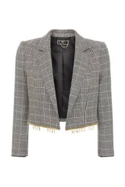 Elisabetta Franchi Blazers Jackets Gray