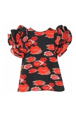 Elisabetta Franchi Jurken My Baby Girl Baby Girl Dress In Printed Cotton Popelines Black