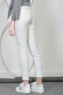 Elisabetta Franchi Skinny Jeans Jeans Skinny Con Catena White