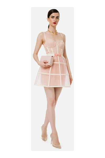 Elisabetta Franchi Feestjurken Party Dresses Pink 3 Elisabetta Franchi Feestjurken Party Dresses Pink - Afbeelding 3