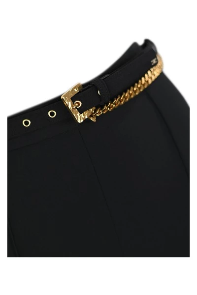 Elisabetta Franchi Wijde Broeken Wide Trousers Black 2 Elisabetta Franchi Wijde Broeken Wide Trousers Black - Afbeelding 2