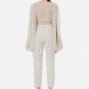 Elisabetta Franchi Chino's Polka Dot Pants White