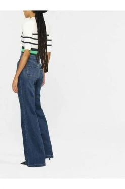 Elisabetta Franchi Bootcut Jeans Boot-cut Jeans Blue -Elisabetta Franchi Winkel 51816ec58692184c98fa9234ea040277