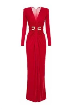 Elisabetta Franchi Jurken Red Carpet Dress Red