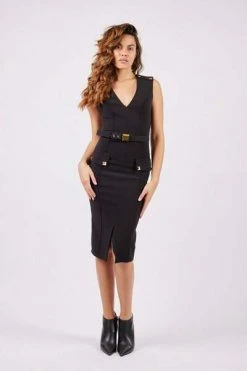 Elisabetta Franchi Casual Jurken Occasion Dresses Black -Elisabetta Franchi Winkel 520309583e8e9a5c5a66e421aa507313