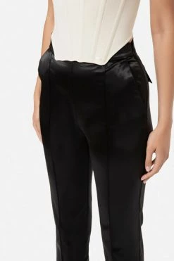 Elisabetta Franchi Pantalons Slim-fit Trousers Black -Elisabetta Franchi Winkel 5214a3d557d622d8964be7a228acebc8