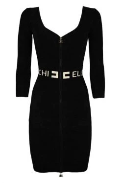Elisabetta Franchi Casual Jurken Short Dresses Black
