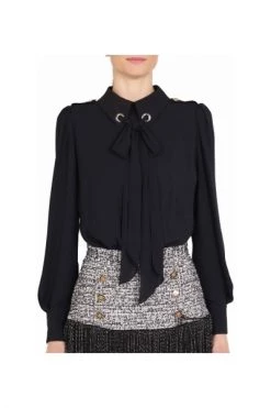 Elisabetta Franchi Casual Jurken Separable Dress With Shirt And Fringed Skirt Black 10 Elisabetta Franchi Casual Jurken Separable Dress With Shirt And Fringed Skirt Black -Elisabetta Franchi Winkel 52accd2ef74ad30b2254748fc92e710c