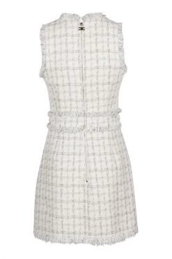 Elisabetta Franchi Casual Jurken Mini Dress In Check Print Tweed White 8 Elisabetta Franchi Casual Jurken Mini Dress In Check Print Tweed White -Elisabetta Franchi Winkel 52d7f6135e591bf62e55fb3fbae8f033