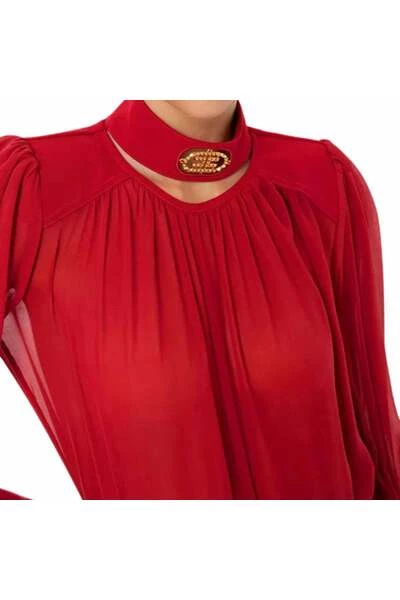 Elisabetta Franchi Longsleeve Shirts Shirts Red 2 Elisabetta Franchi Longsleeve Shirts Shirts Red - Afbeelding 2