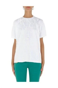 Elisabetta Franchi T-shirts T-shirt MA02526E2 White