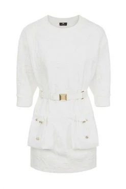 Elisabetta Franchi Casual Jurken Short Dresses White -Elisabetta Franchi Winkel 533f349f997421e59d8b565364d63b03