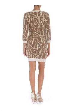 Elisabetta Franchi Casual Jurken Dresses Beige -Elisabetta Franchi Winkel 538a1f2ba37a4c114a4a9bd3038d85a0