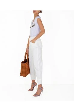 Elisabetta Franchi T-shirts Leopardi Gles T-shirt Ma01921E2 White