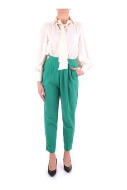 Vrijetijds Broeken Elisabetta Franchi Trousers Green