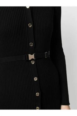 Elisabetta Franchi Casual Jurken Knit Dress Black -Elisabetta Franchi Winkel 53dabe27a5868a44b85951679ffaffb9