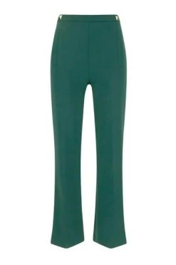 Elisabetta Franchi Broeken Cropped Trousers Green