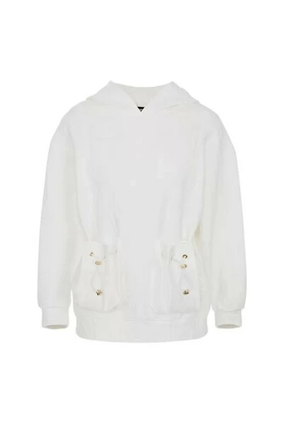 Elisabetta Franchi Hoodies & Sweatvesten Hoodies White 2 Elisabetta Franchi Hoodies & Sweatvesten Hoodies White - Afbeelding 2