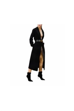 Elisabetta Franchi Trenchcoats & Mantels Coat Black -Elisabetta Franchi Winkel 54e9c65ec63d7af04b8dd46659fa4376