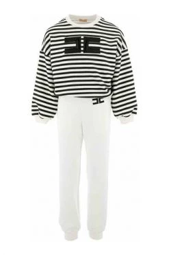 Elisabetta Franchi Sets Set Sweatshirt And Sweatpants White