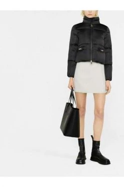 Elisabetta Franchi Winterjassen Winter Jackets Black