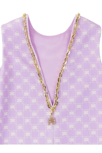 Elisabetta Franchi Jurken Dress Purple 5 Elisabetta Franchi Jurken Dress Purple - Afbeelding 5