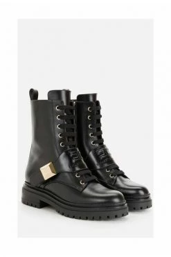 Elisabetta Franchi Laarzen Lace-up Boots Black