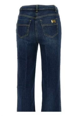 Elisabetta Franchi Buttons-Detail Jeans Blue -Elisabetta Franchi Winkel 5866deeda0ba7bd70145e76f10098fa1