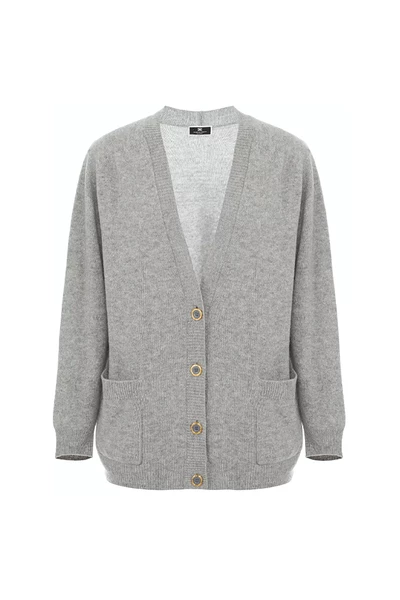 Elisabetta Franchi Vesten Cardigans Gray 1 Elisabetta Franchi Vesten Cardigans Gray