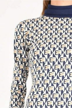 Elisabetta Franchi Casual Jurken Midi Dresses Blue -Elisabetta Franchi Winkel 58a412ca7227862b91eba4e424f866e1