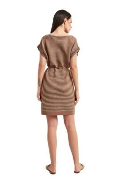 Elisabetta Franchi Casual Jurken Dress Beige