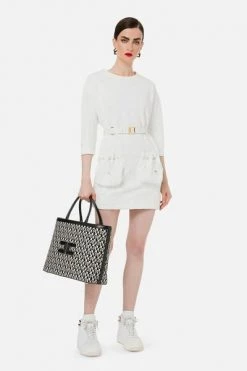 Elisabetta Franchi Casual Jurken Short Dresses White