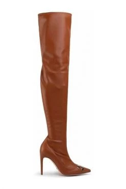 Elisabetta Franchi Laarzen High Boots Brown -Elisabetta Franchi Winkel 592702fb04cc8201b3743911b34ad223