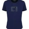 Elisabetta Franchi T-shirts EMBROIDERY LOGO T-SHIRT Blue