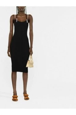 Elisabetta Franchi Casual Jurken Midi Dress Black