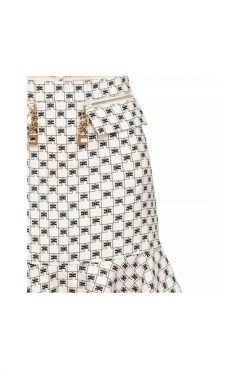 Elisabetta Franchi Korte Rokken Skirt White -Elisabetta Franchi Winkel 59b9f916cdb82b454998e1d407801d40