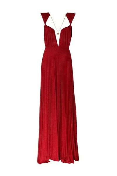 Elisabetta Franchi Feestjurken Party Dresses Red 3 Elisabetta Franchi Feestjurken Party Dresses Red - Afbeelding 3