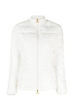 Elisabetta Franchi Winterjassen Padded Jacket White -Elisabetta Franchi Winkel 5a41fb3c771dfd23e0de5d2e09d185b0