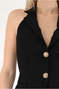 Elisabetta Franchi Bodywarmers Waistcoat With Lapels Black -Elisabetta Franchi Winkel 5aa780b78bf62f0e2fbc7cf4b18e71db