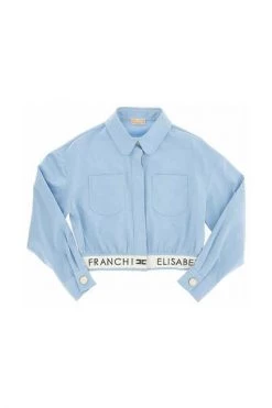 Elisabetta Franchi Overhemden Shirt Blue