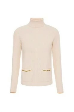 Elisabetta Franchi Coltruien Turtlenecks Beige -Elisabetta Franchi Winkel 5ba79d41a4700d11484baf8256e32144