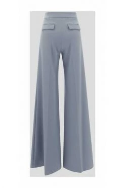 Elisabetta Franchi Wijde Broeken Palace Trousers Blue -Elisabetta Franchi Winkel 5bf8a01a1e69fbf964bb2ca2161ed718