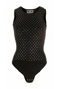 Elisabetta Franchi Bodies Tricot Body Black -Elisabetta Franchi Winkel 5c16a2b8eea940bde4711b8ff815e610
