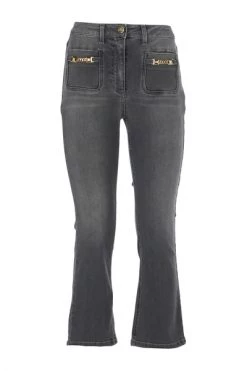 Cropped Jeans Elisabetta Franchi Jeans Gray -Elisabetta Franchi Winkel 5c4fffb397882ec5d7848712b72a948f