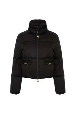 Elisabetta Franchi Winterjassen Winter Jackets Black -Elisabetta Franchi Winkel 5c8d2581400e003132b8e6c3f1782352