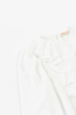 Elisabetta Franchi Blouses EFCA149-XE004 Long Sleeve Shirts White -Elisabetta Franchi Winkel 5cdf536cb42fdc84b5c84aca8ee48376